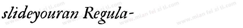 slideyouran Regula字体转换